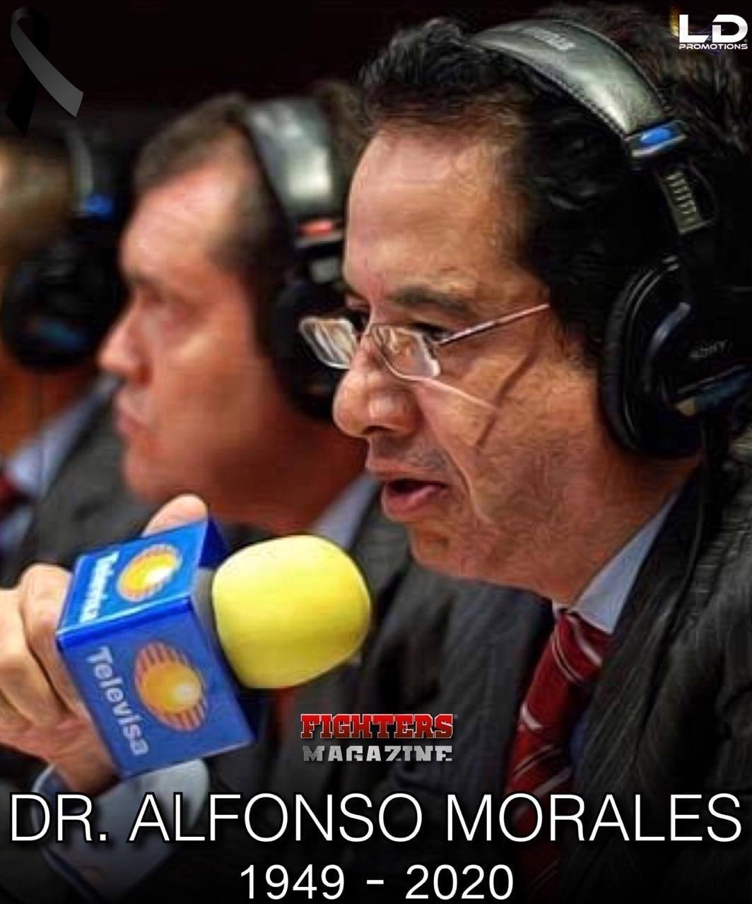 Lamentables noticias. A la edad de 71 años, muere el cronista deportivo y por mucho tiempo la voz del Boxeo y Lucha Libre, el Doctor Alfonso Morales.